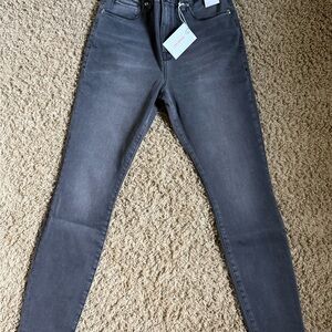 Good American Charcoal Skinny Jeans